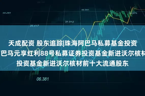 天成配资 股东追踪|珠海阿巴马私募基金投资管理有限公司-阿巴马元享红利88号私募证券投资基金新进沃尔核材前十大流通股东